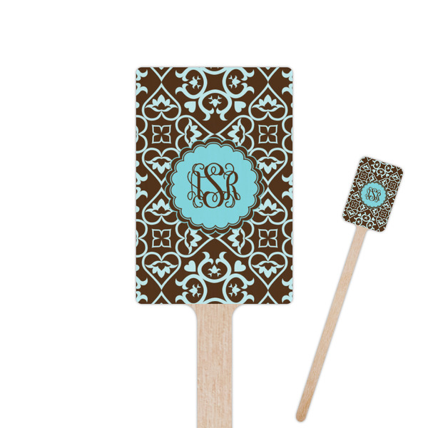 Custom Floral Rectangle Wooden Stir Sticks (Personalized)