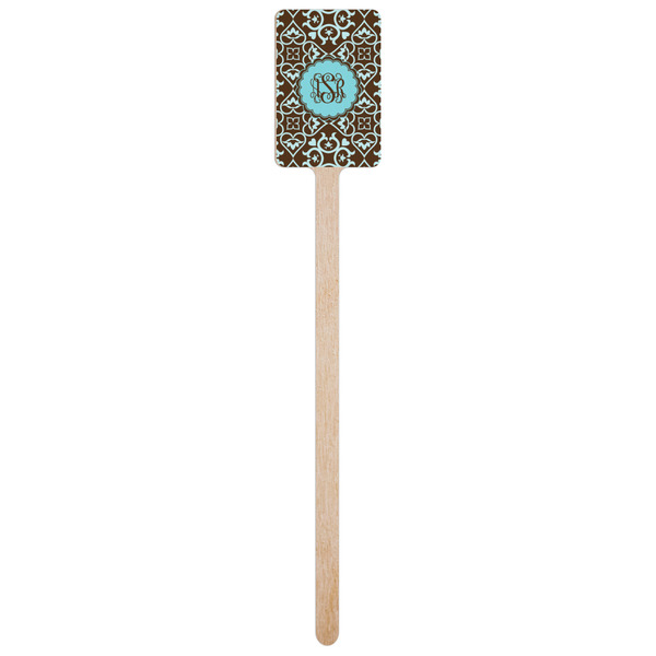 Floral Wooden 6.25" Stir Stick - Rectangular - Single Stick