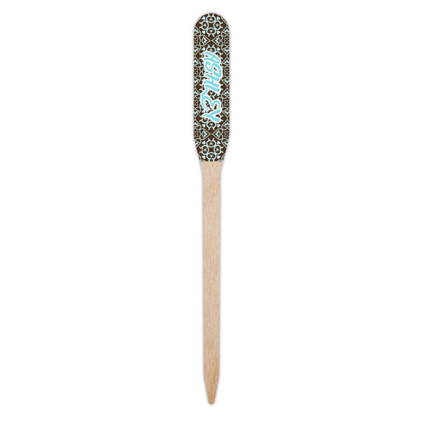 Floral Wooden Food Pick - Paddle - Single Pick