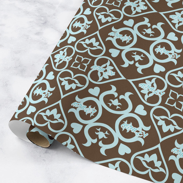 Custom Floral Wrapping Paper Roll - Medium - Matte (Personalized)