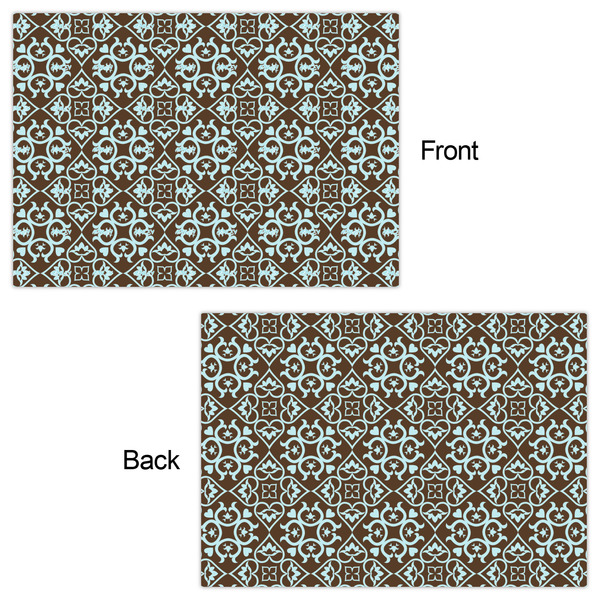 Floral Wrapping Paper Sheet - Double Sided - Front & Back