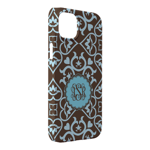 Custom Floral iPhone Case - Plastic - iPhone 14 Pro Max (Personalized)