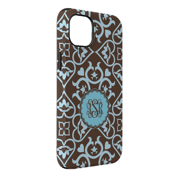Custom Floral iPhone Case - Rubber Lined - iPhone 14 Pro Max (Personalized)