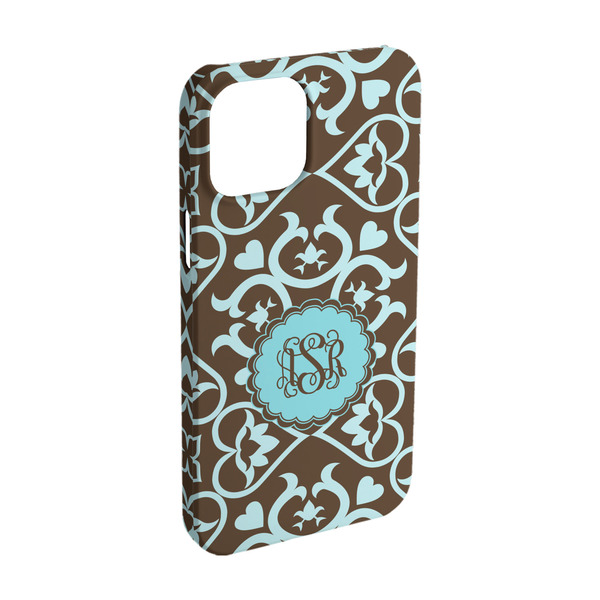 Custom Floral iPhone Case - Plastic - iPhone 15 (Personalized)