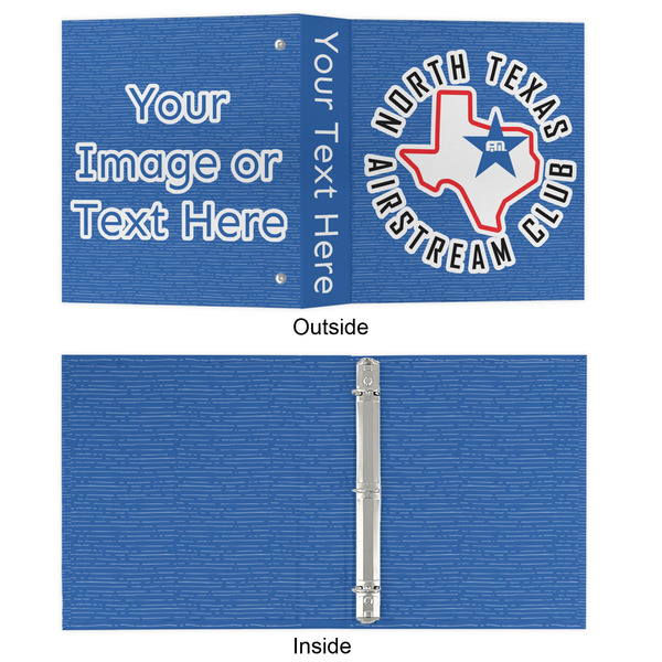 North Texas Airstream Club 3 Ring Binders - Full Wrap - 1" - Approval