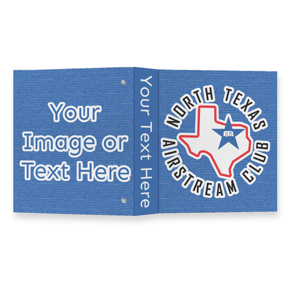 North Texas Airstream Club 3 Ring Binders - Full Wrap - 1" - Open Outside