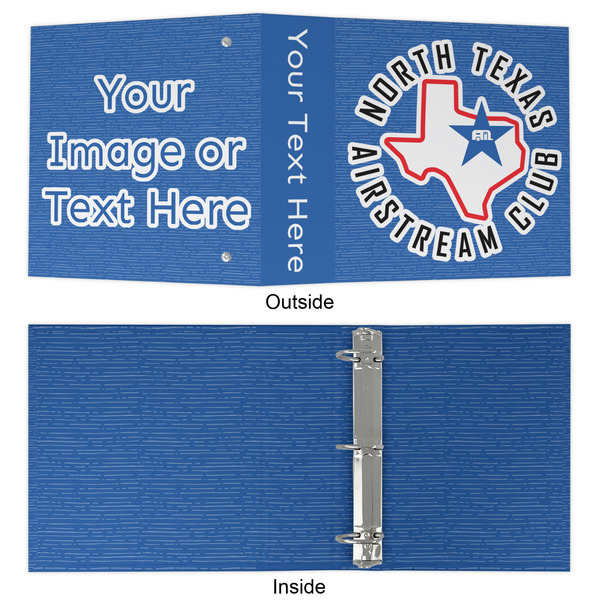 North Texas Airstream Club 3 Ring Binders - Full Wrap - 2" - Approval