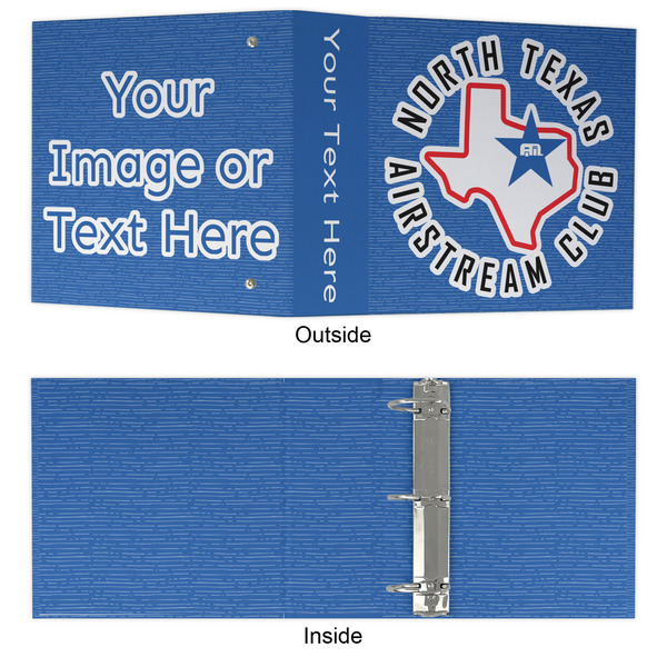 North Texas Airstream Club 3 Ring Binders - Full Wrap - 3" - Approval