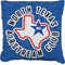 North Texas Airstream Club Faux-Linen Throw Pillow