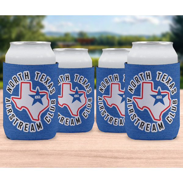 North Texas Airstream Club Can Cooler - Standard 12oz - Set of 4 - In Context