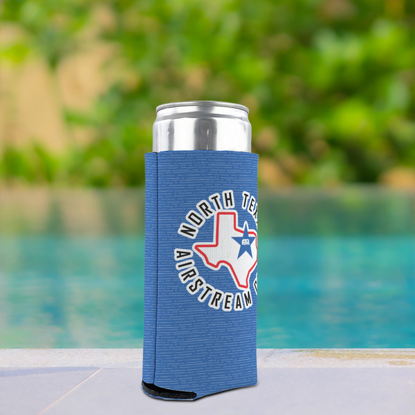 North Texas Airstream Club Can Cooler - Tall 12oz - In Context