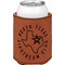 North Texas Airstream Club Cognac Leatherette Can Sleeve - Single Front