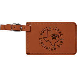 North Texas Airstream Club Leatherette Luggage Tag