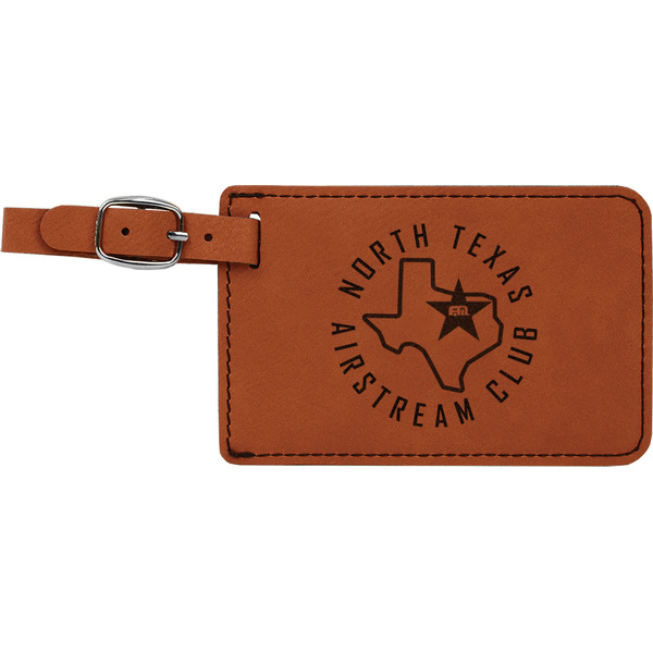Custom North Texas Airstream Club Leatherette Luggage Tag