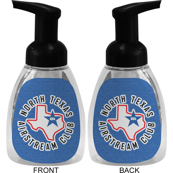 North Texas Airstream Club Foam Soap Bottle - Black - Front & Back