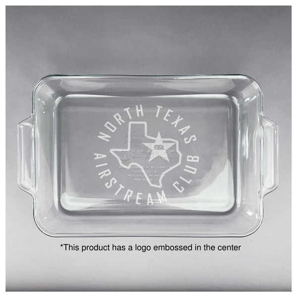 North Texas Airstream Club Glass Baking Dish - 13"x9" - Approval