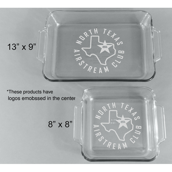 North Texas Airstream Club Glass Baking Dish Set - Approval
