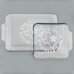 North Texas Airstream Club Glass Baking & Cake Dish Set - 13in x 9in & 8in x 8in