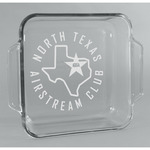 North Texas Airstream Club Glass Cake Dish - 8in x 8in