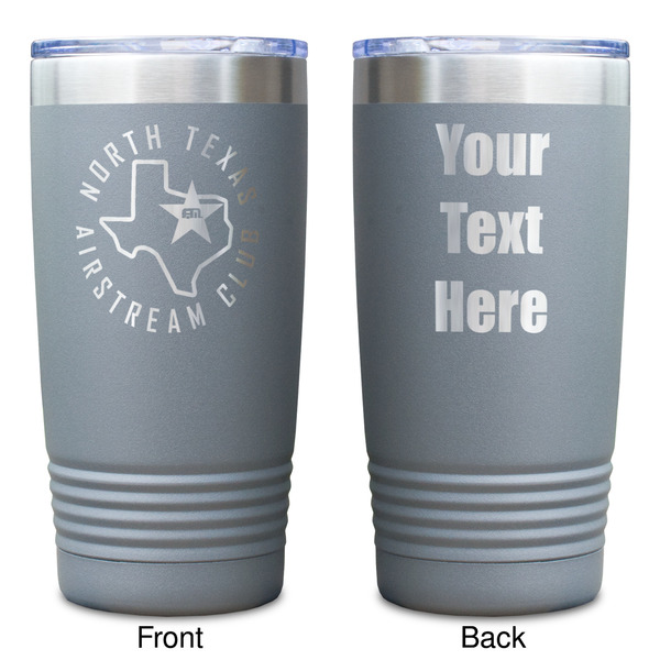 North Texas Airstream Club Gray Polar Camel Tumbler - 20oz - Double Sided - Approval
