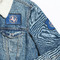 North Texas Airstream Club Iron On Patches - On Jacket Closeup