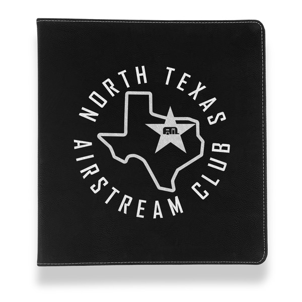 North Texas Airstream Club Leather Binder - 1" - Black - Front View