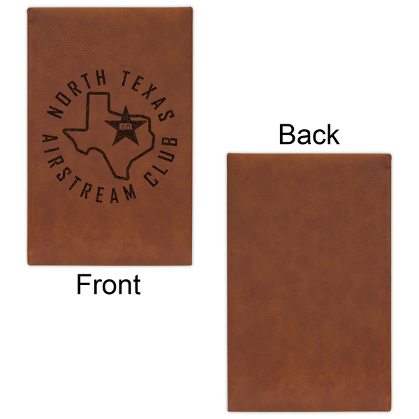 North Texas Airstream Club Leatherette Sketchbooks - Small - Single Sided - Front & Back View