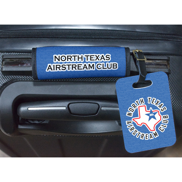 North Texas Airstream Club Luggage Wrap & Plastic Rectangular Tag - In Context