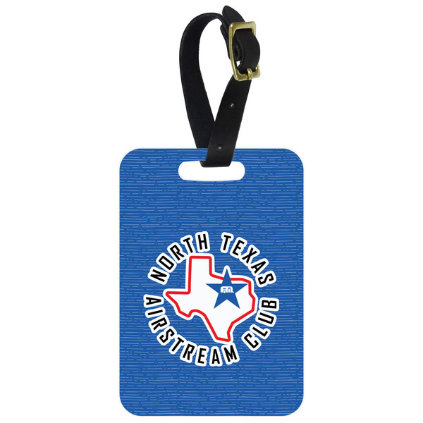 Custom North Texas Airstream Club Metal Luggage Tag