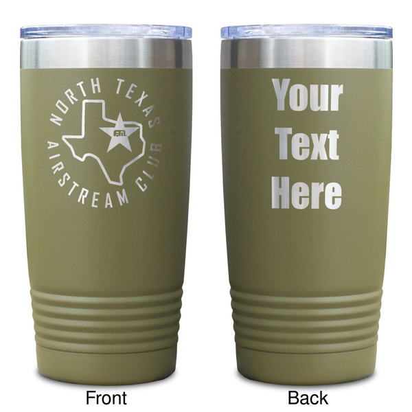 North Texas Airstream Club Olive Polar Camel Tumbler - 20oz - Double Sided - Approval