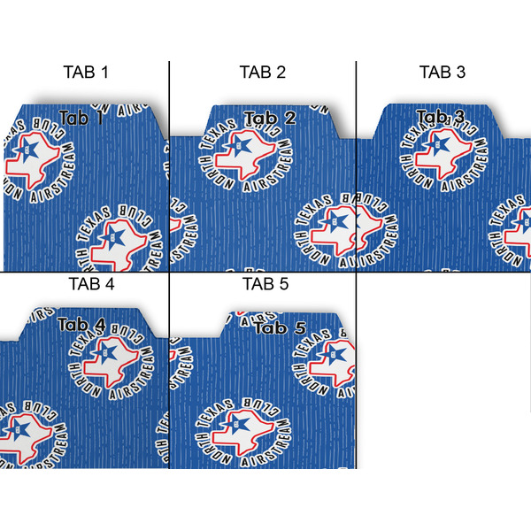 North Texas Airstream Club Page Dividers - Set of 5 - Approval