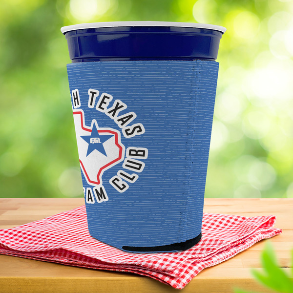 North Texas Airstream Club Party Cup Sleeves - with bottom - Lifestyle