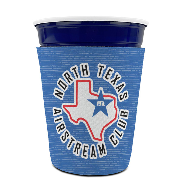 North Texas Airstream Club Party Cup Sleeves - without bottom - Front (On Cup)