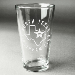 North Texas Airstream Club Pint Glass - Laser Engraved