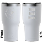 North Texas Airstream Club RTIC Tumbler - White - Laser Engraved - Double-Sided