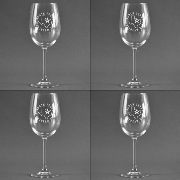 North Texas Airstream Club Set of Four Personalized Wineglasses - Approval