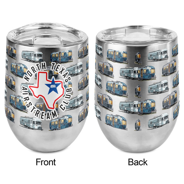 North Texas Airstream Club Stemless Wine Tumbler - Full Print - Approval
