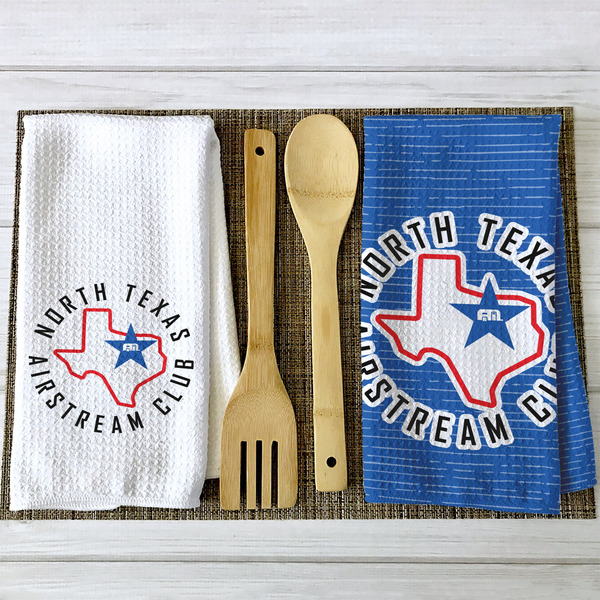 North Texas Airstream Club Waffle Weave Towels - 2 Print Styles