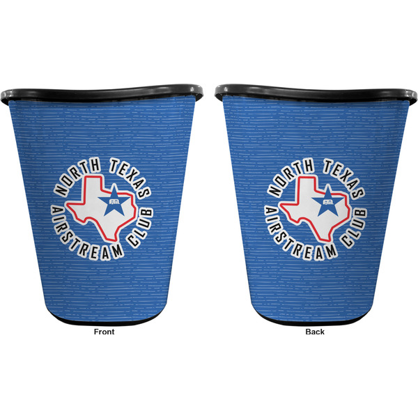 North Texas Airstream Club Waste Basket - Black - Double Sided - Approval