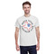 North Texas Airstream Club White Crew T-Shirt on Model - Front