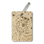 North Texas Airstream Club Wood Luggage Tag - Rectangle