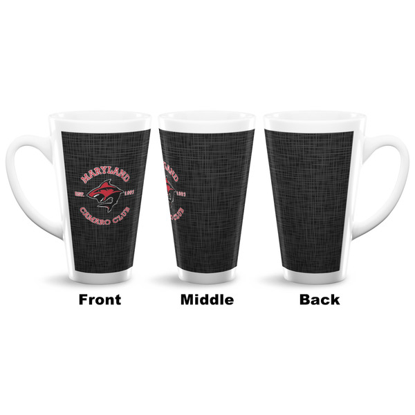 Maryland Camaro Club Logo 16 Oz Latte Mug - Approval