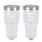 Maryland Camaro Club Logo 30 oz Stainless Steel Tumbler - White - Double-Sided