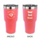 Maryland Camaro Club Logo 30 oz Stainless Steel Tumbler - Coral - Double-Sided