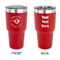 Maryland Camaro Club Logo 30 oz Stainless Steel Tumbler - Red - Double-Sided