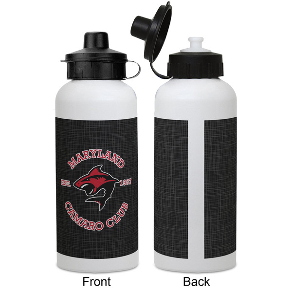 Maryland Camaro Club Logo Aluminum Water Bottle - White APPROVAL