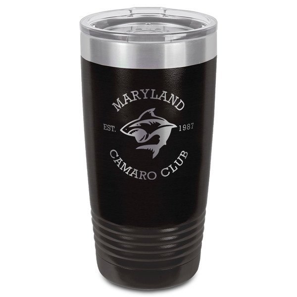 Maryland Camaro Club Logo Black Polar Camel Tumbler - 20oz - Front