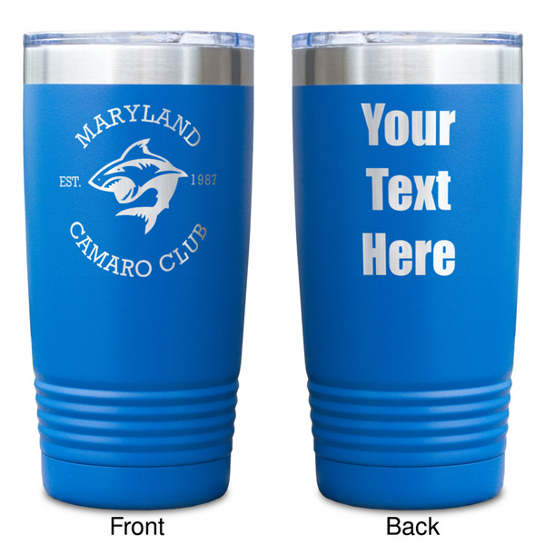 Maryland Camaro Club Logo Blue Polar Camel Tumbler - 20oz - Double Sided - Approval