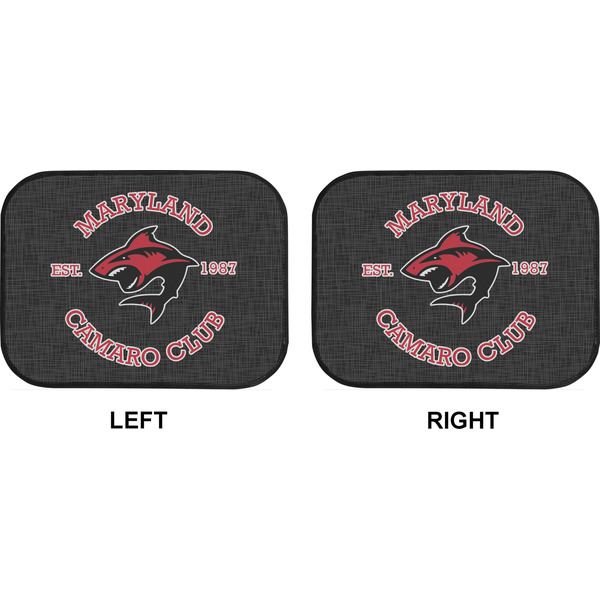 Maryland Camaro Club Logo Car Floor Mats (Back Seat) (Approval)
