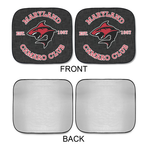 Maryland Camaro Club Logo Car Sun Shades - APPROVAL
